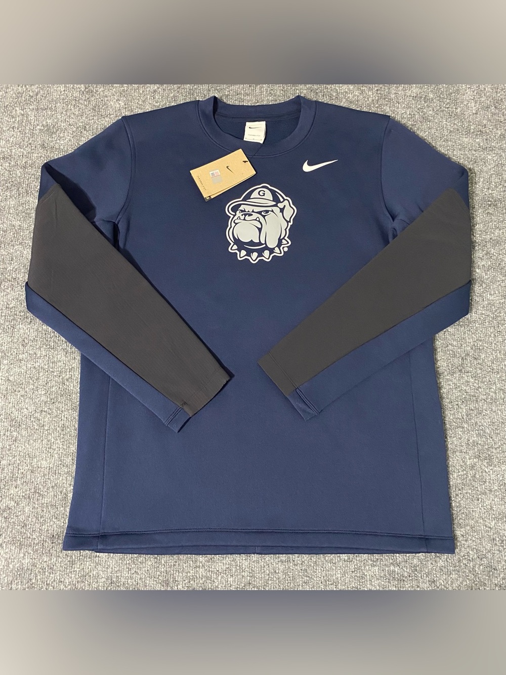Nike On Field Georgetown Hoyas Sideline Coach Therma Fit Sweatshirt Mens M NWT
